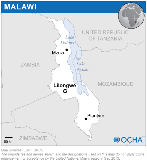 Malawi Map