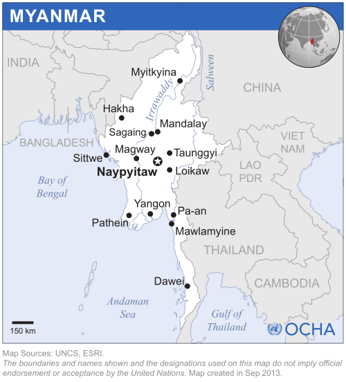 Myanmar Map
