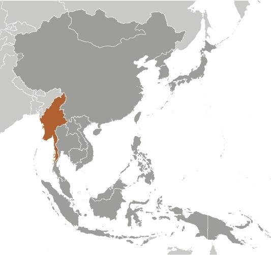 Myanmar Location